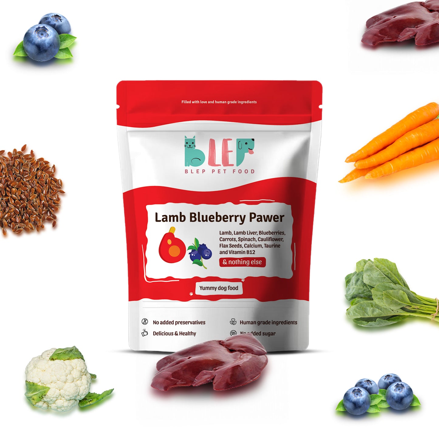 Blep Lamb - Blueberry Dog Food Trial Pack