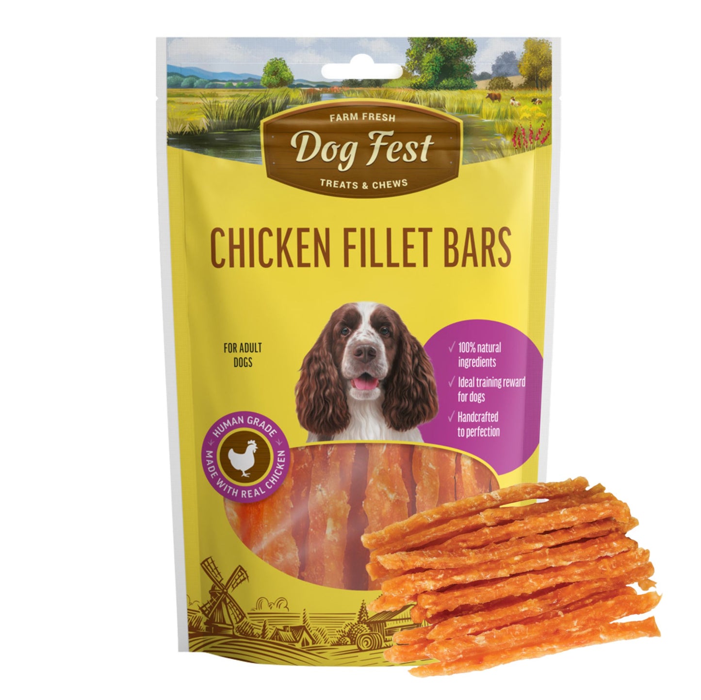 Dogfest Chicken Fillet Bars Dog Treat