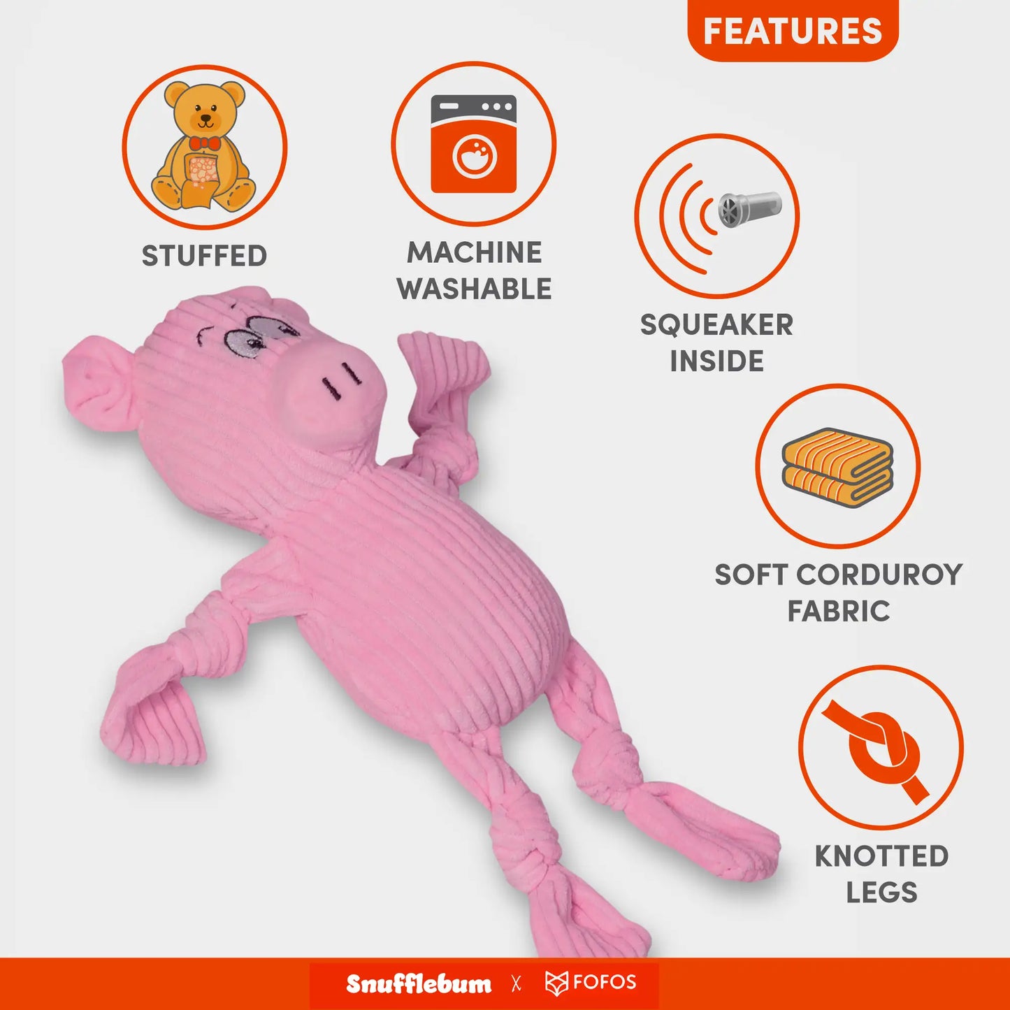 Snufflebum-fofos-fluffy-pig-pink-dog-toy