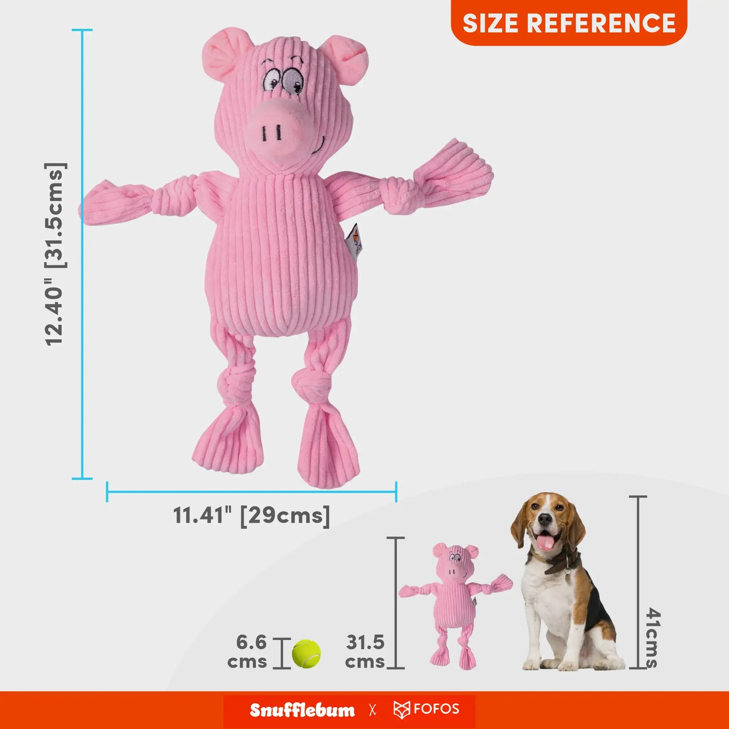 Snufflebum-fofos-fluffy-pig-pink-dog-toy