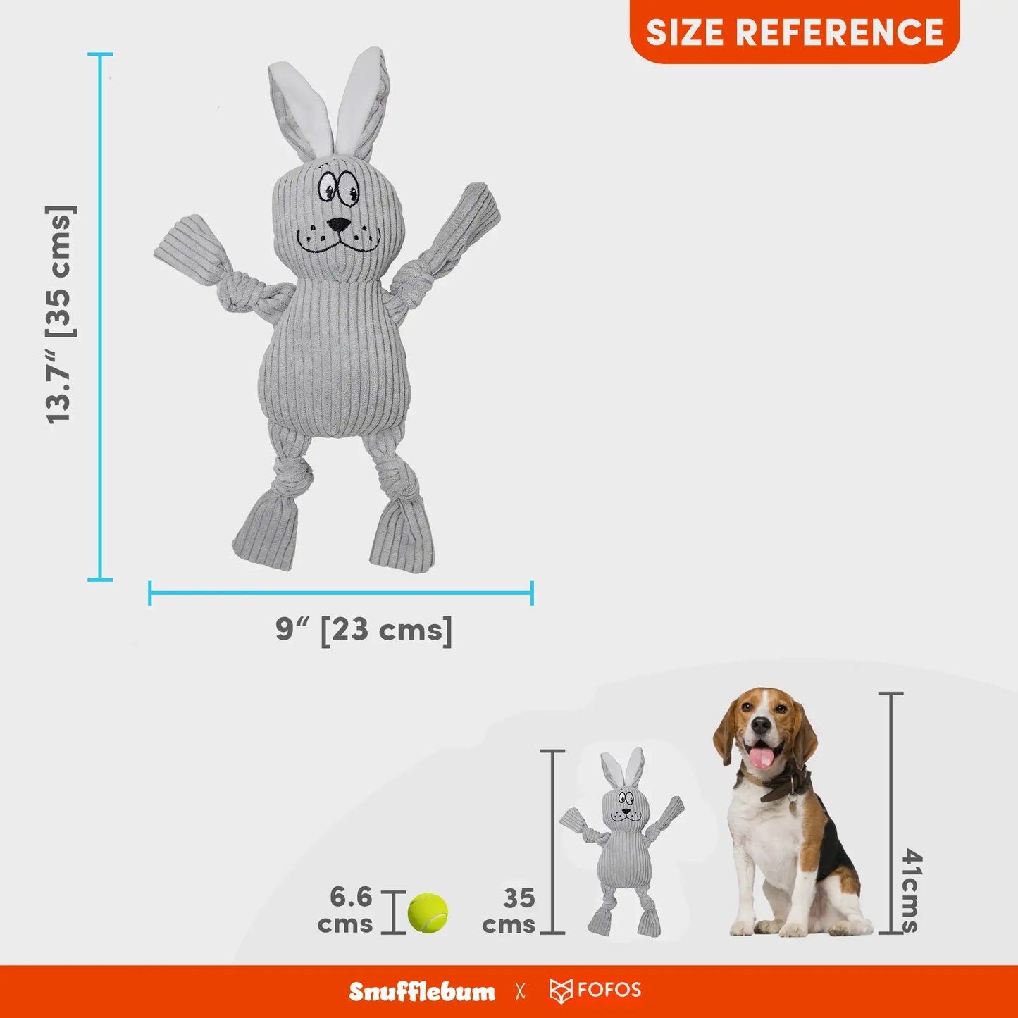 Snufflebum-fofos-fluffy-rabbit-grey-dog-toy