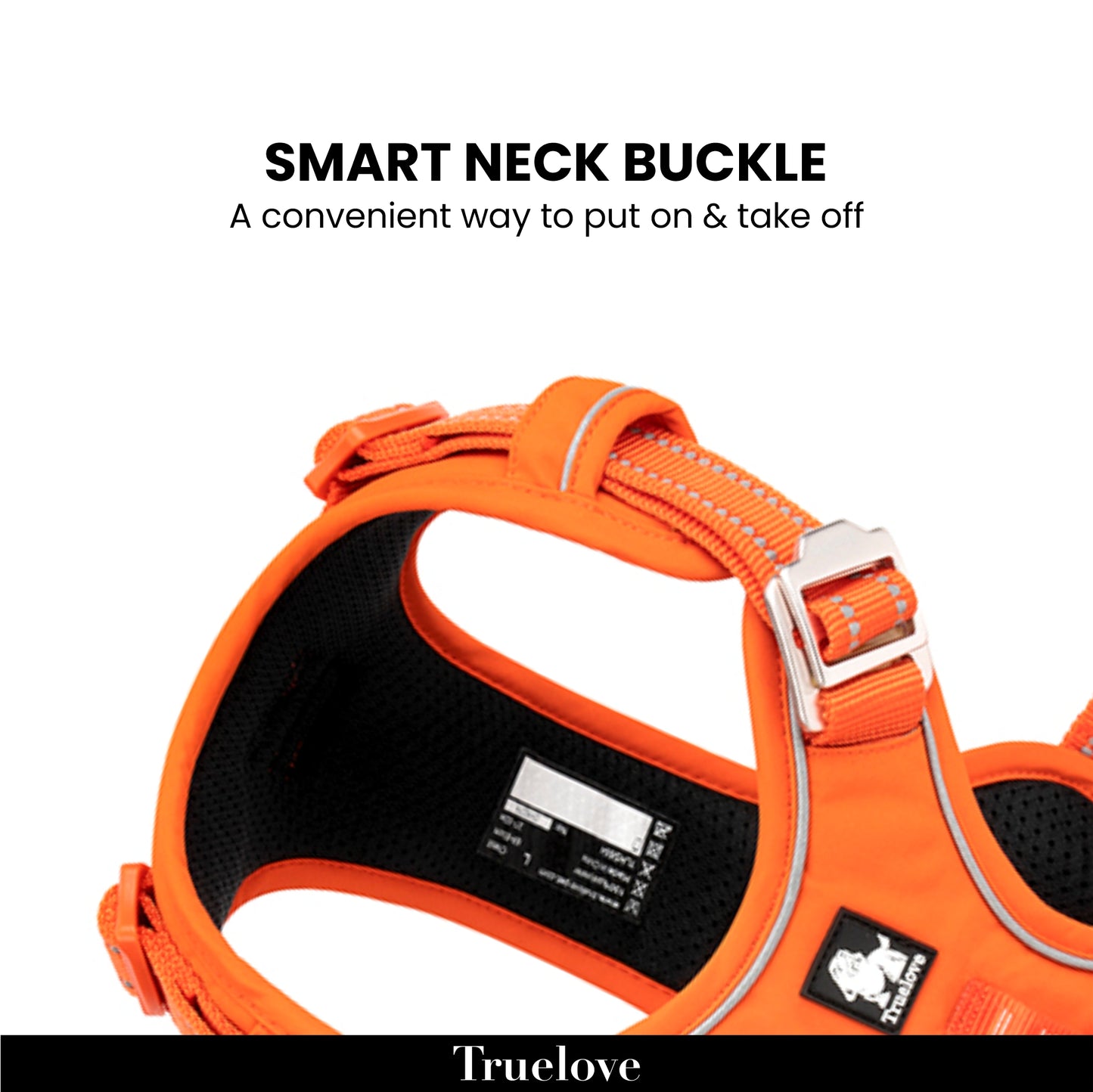 Truelove No-Pull Cordura Harness - Orange