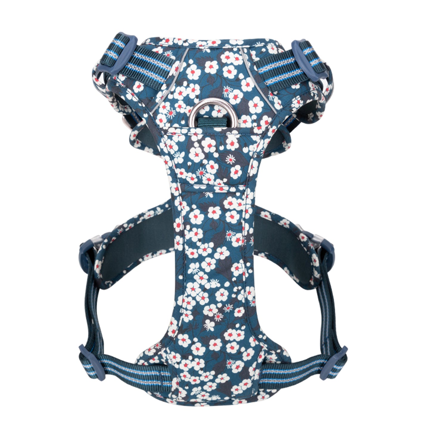 Truelove No-Pull Pet Harness - Floral Saxony Blue