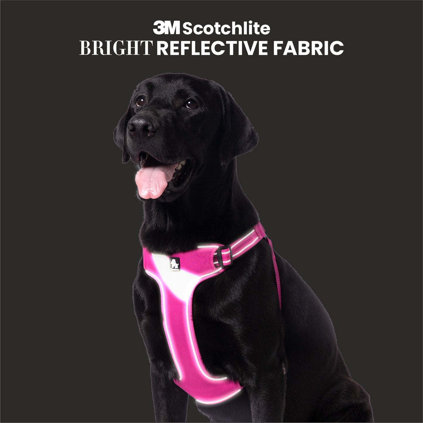 Truelove Step-in Reflective Harness - Fuchsia